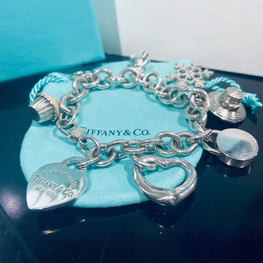 NOT FOR SALE Authentic TIFFANY & CO Multi Charm Bracelet - Picture 9 of 15